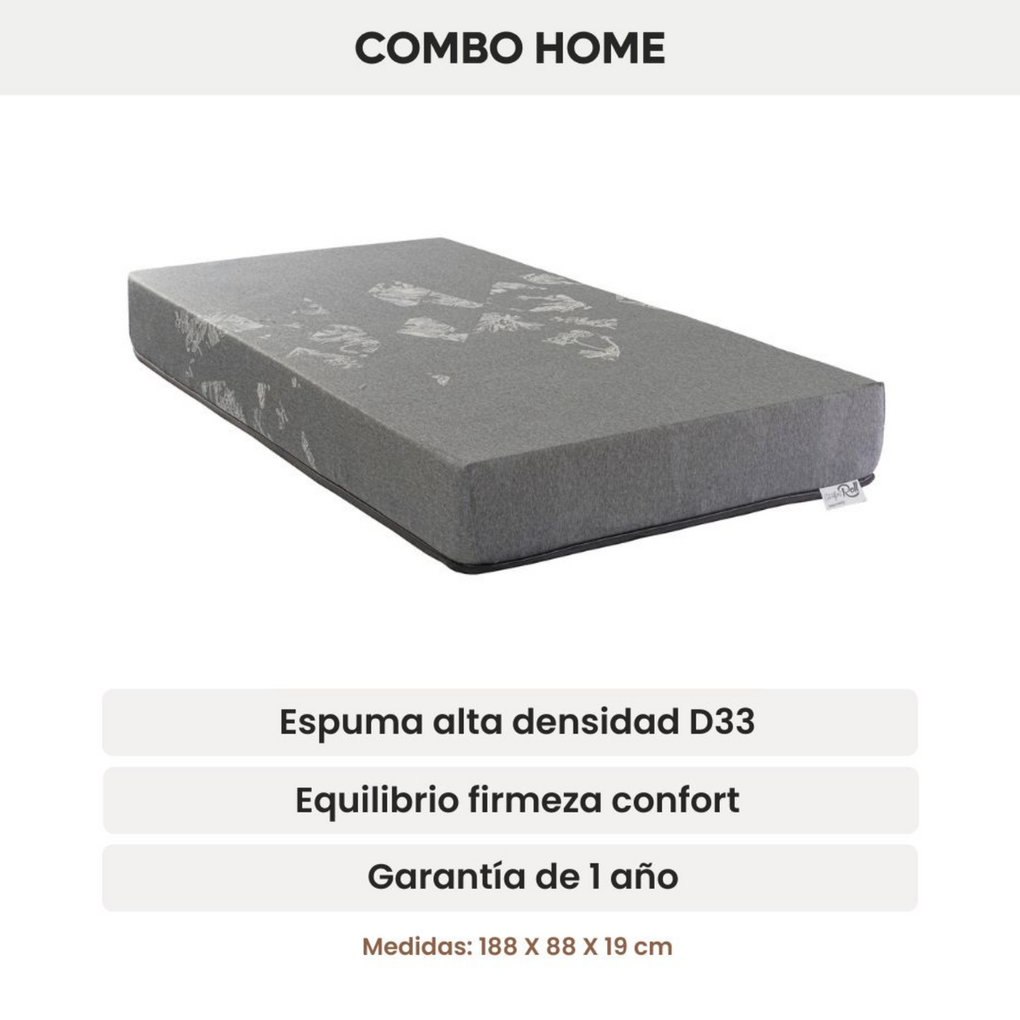 Combo Box Baúl + Colchón 19 cm