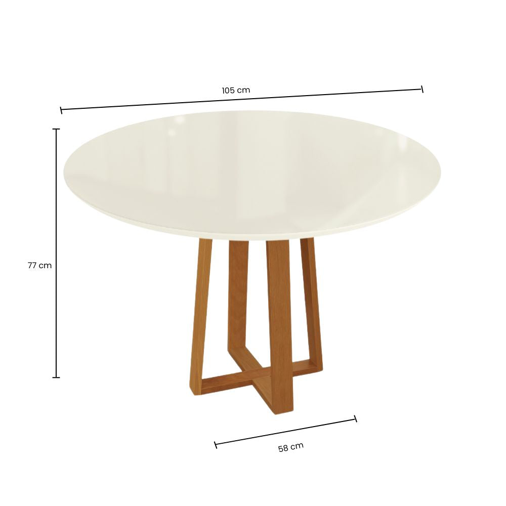 Mesa Elma Redonda 105 cm