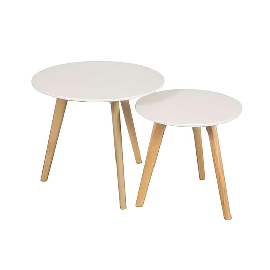 Mesas Ratonas Nórdicas Redondas 50 cm y 40 cm