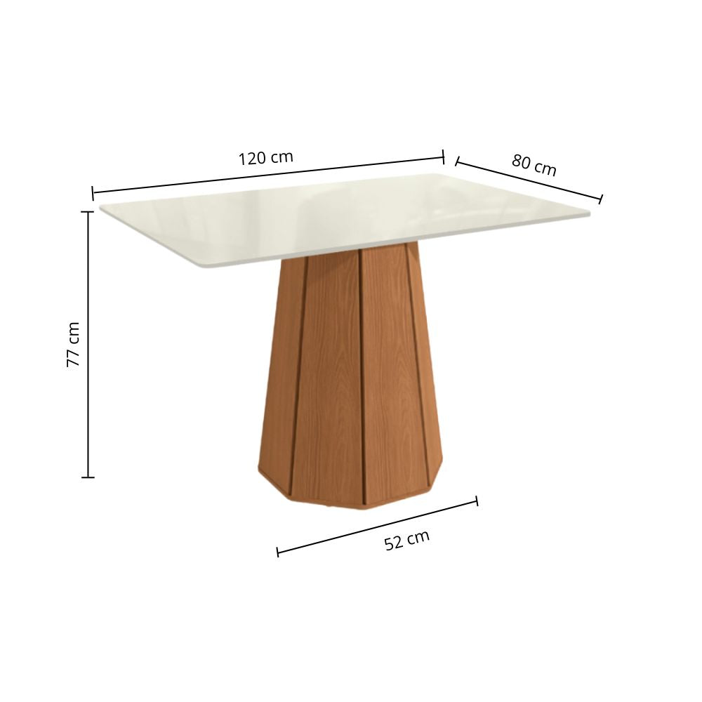Mesa Jade Rectangular 120 cm