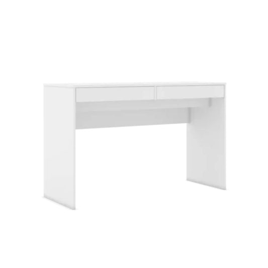 Escritorio Blanco 120 cm Con 2 Cajones