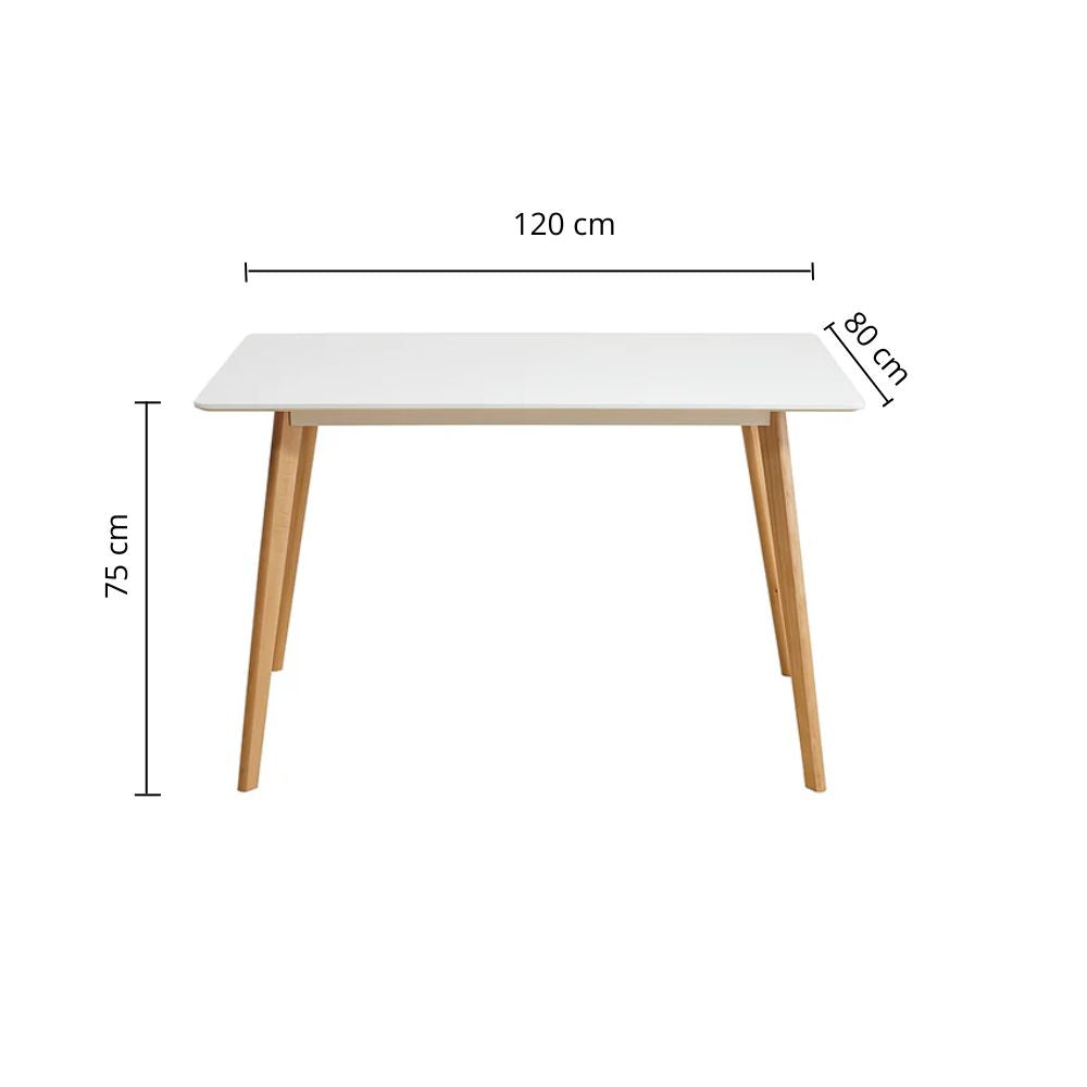 Mesa Milan 120 cm Rectangular Laqueada