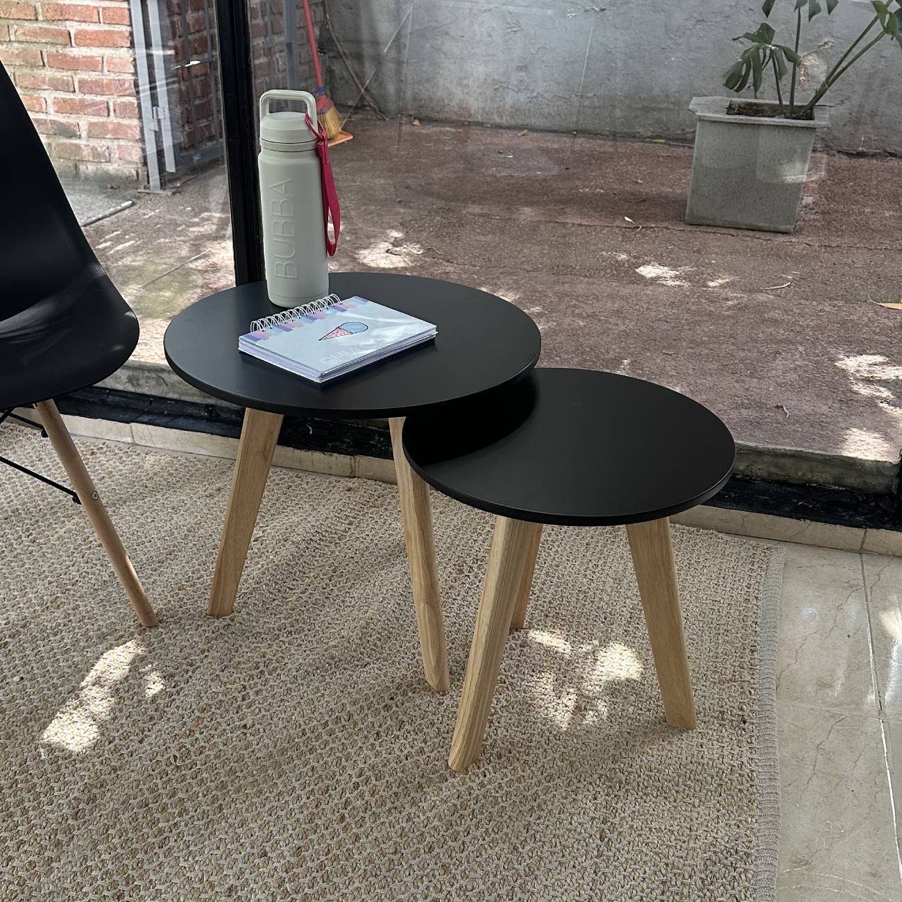 Mesas Ratonas Nórdicas Redondas 50 cm y 40 cm