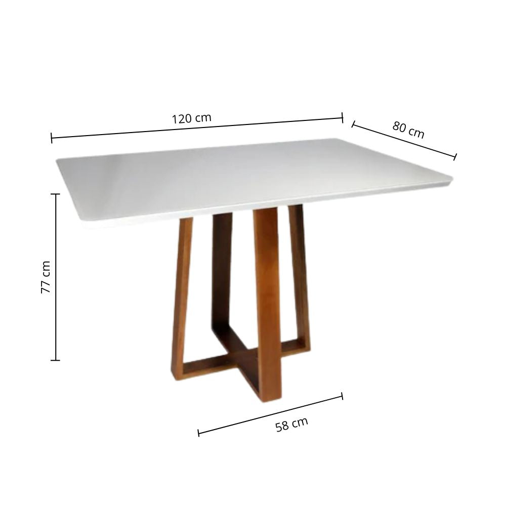 Mesa Elma Rectangular 120 cm