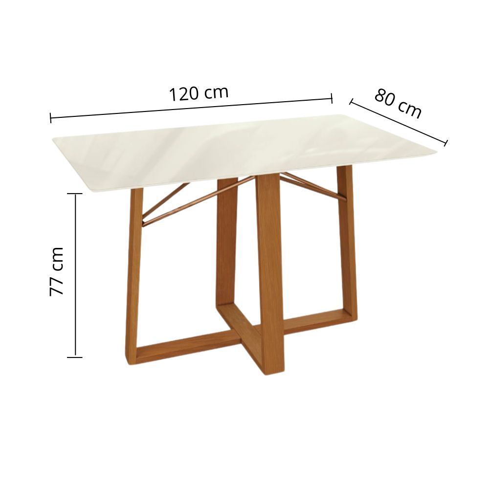 Mesa Elma Reforzada Rectangular 120 cm