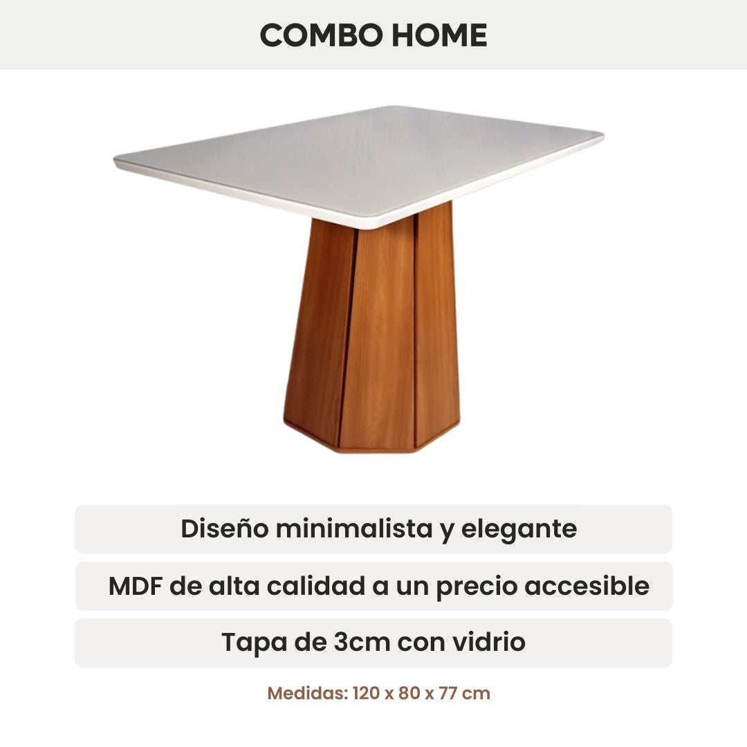 Mesa Jade Rectangular 120 cm