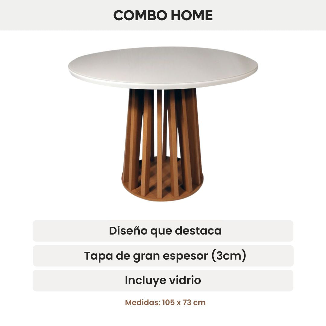 Mesa Lavanda Redonda 105 cm