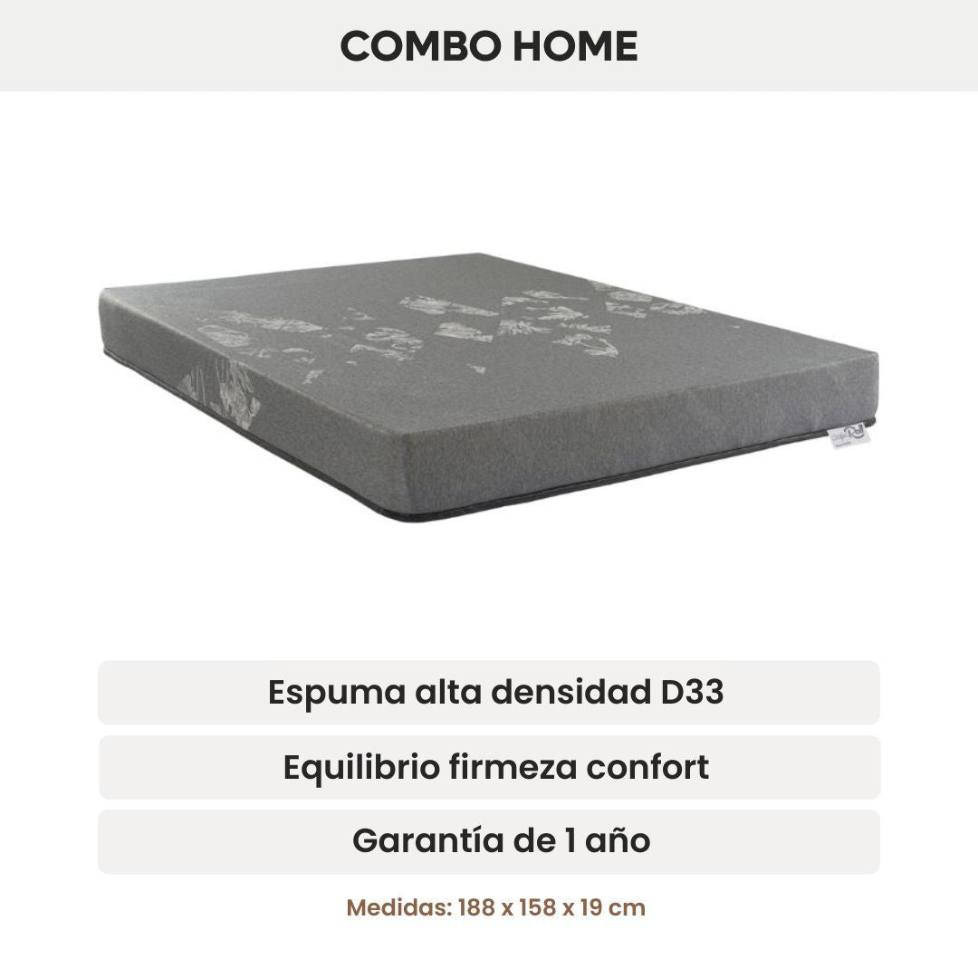 Combo Box Baúl + Colchón 19 cm