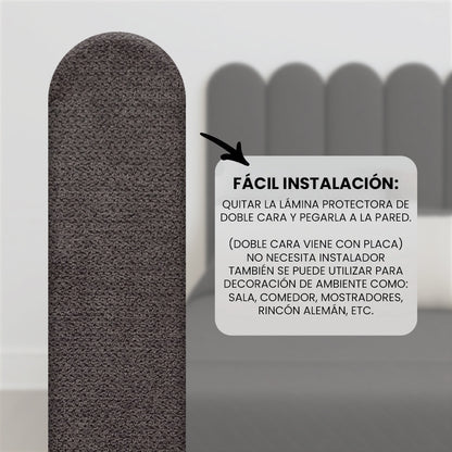 Cabecera Cama Modular Kits de Placas Adhesivas 120cm