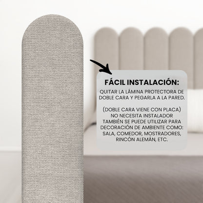 Cabecera Cama Modular Kits de Placas Adhesivas 120cm