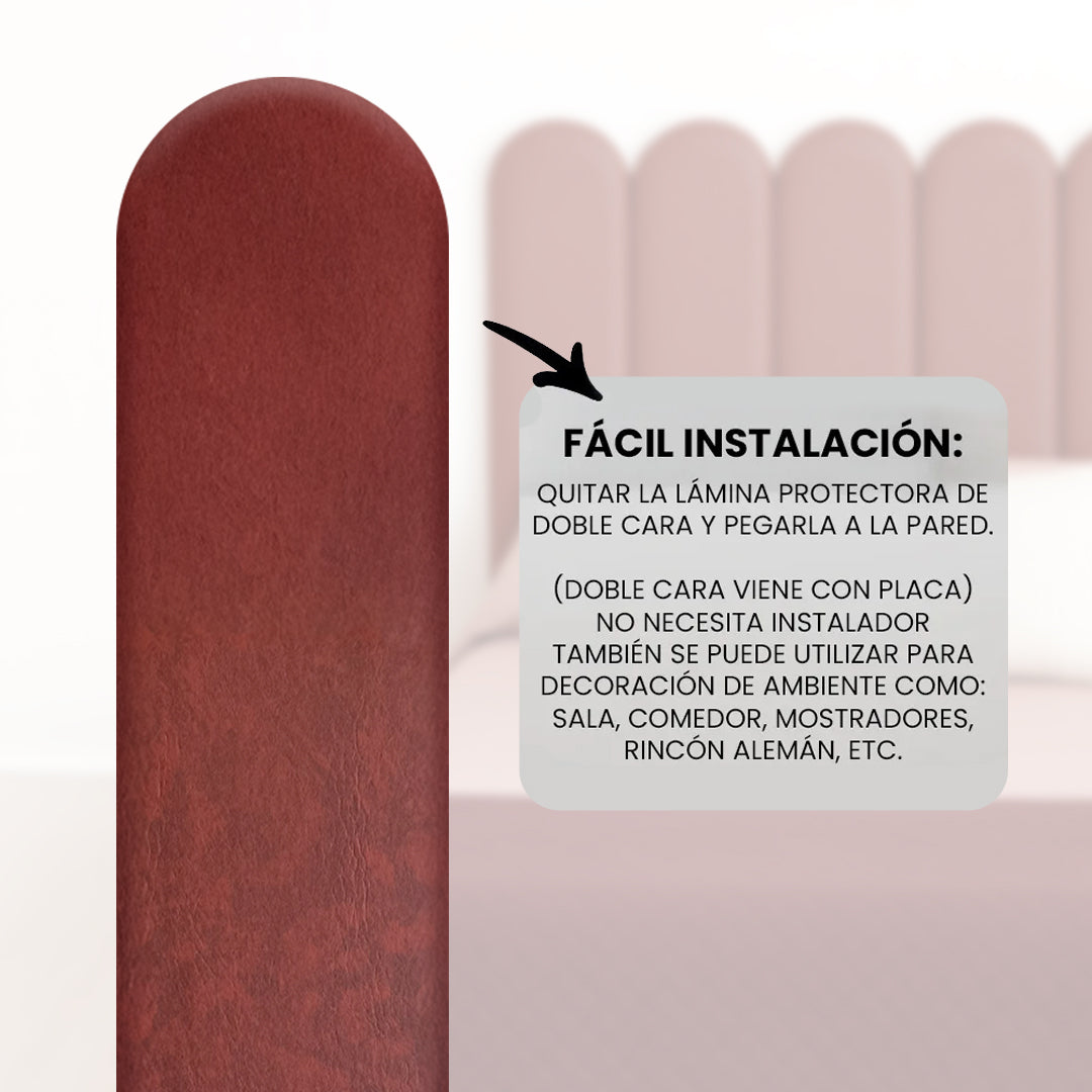 Cabecera Cama Modular Kits de Placas Adhesivas 120cm