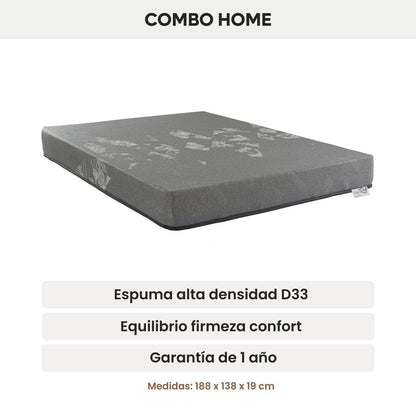 Combo Box Baúl + Colchón 19 cm