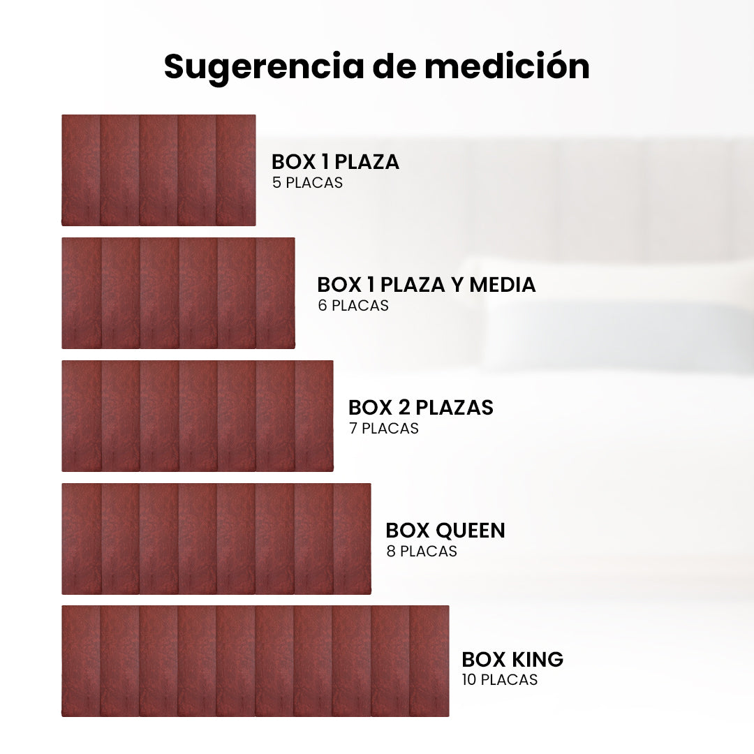 Cabecera Cama Modular Kits de Placas Adhesivas