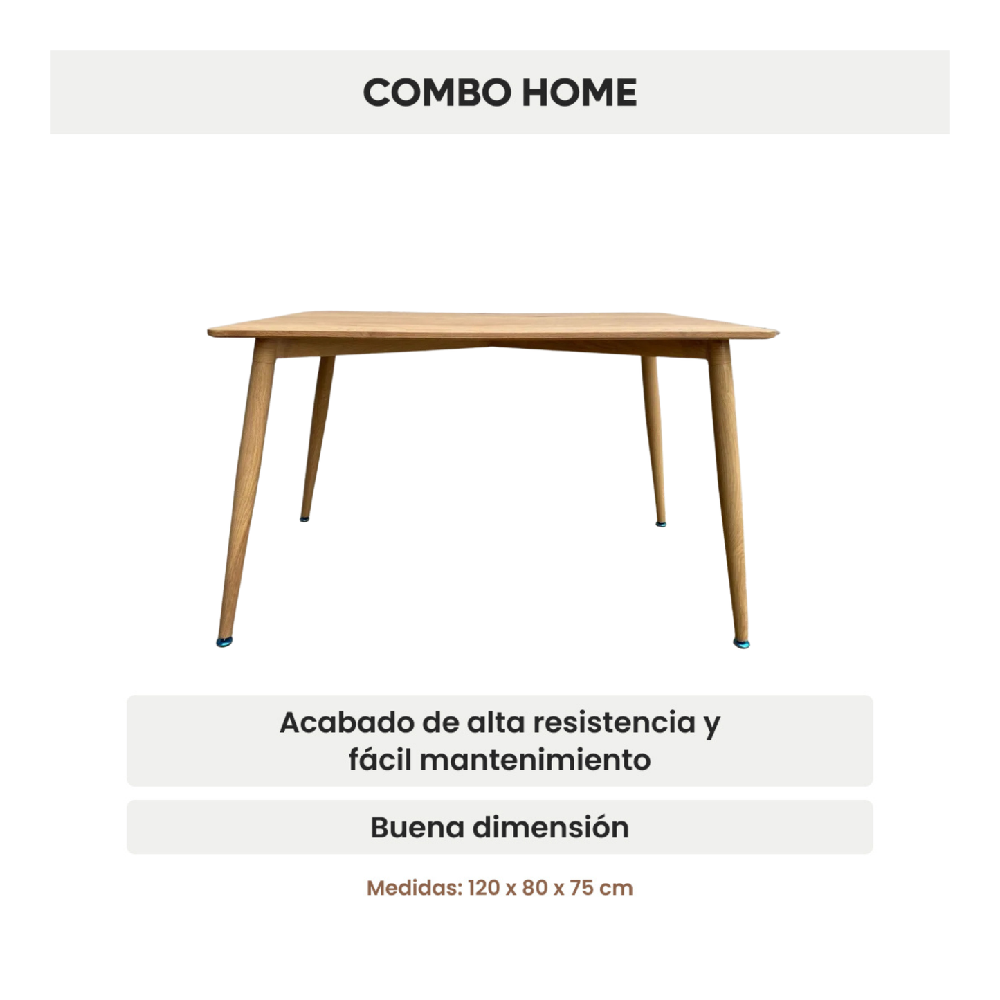 Mesa Eames Margot Rectangular 120 cm