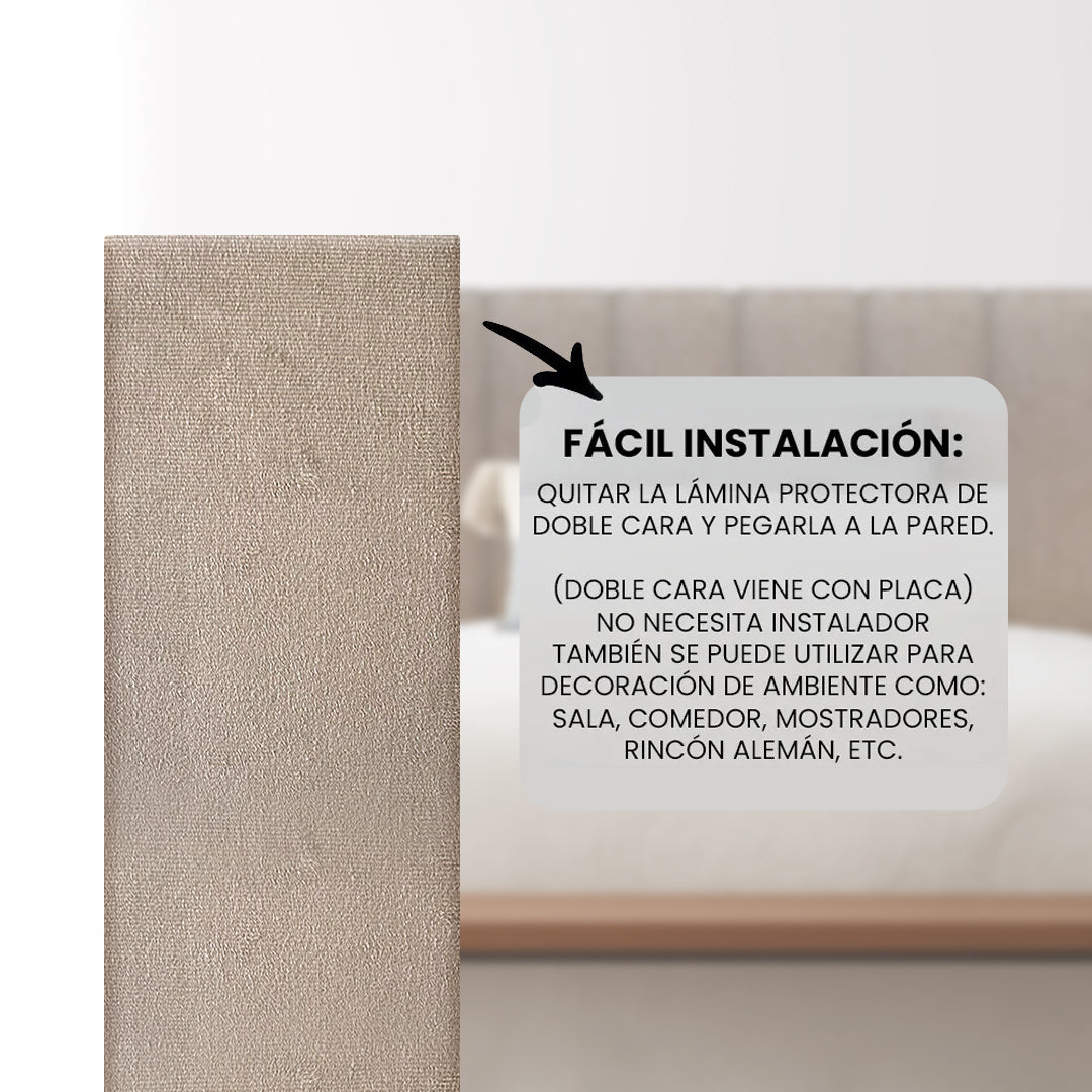 Cabecera Cama Modular Kits de Placas Adhesivas