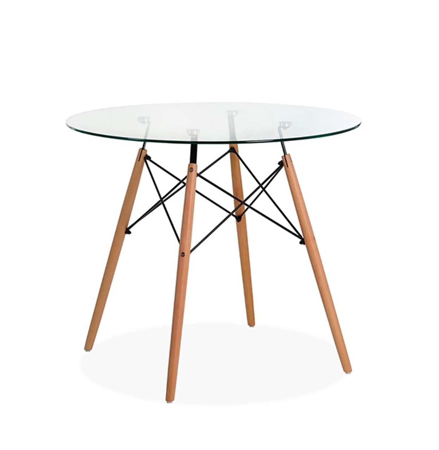 Mesa Eames Vidrio 90cm