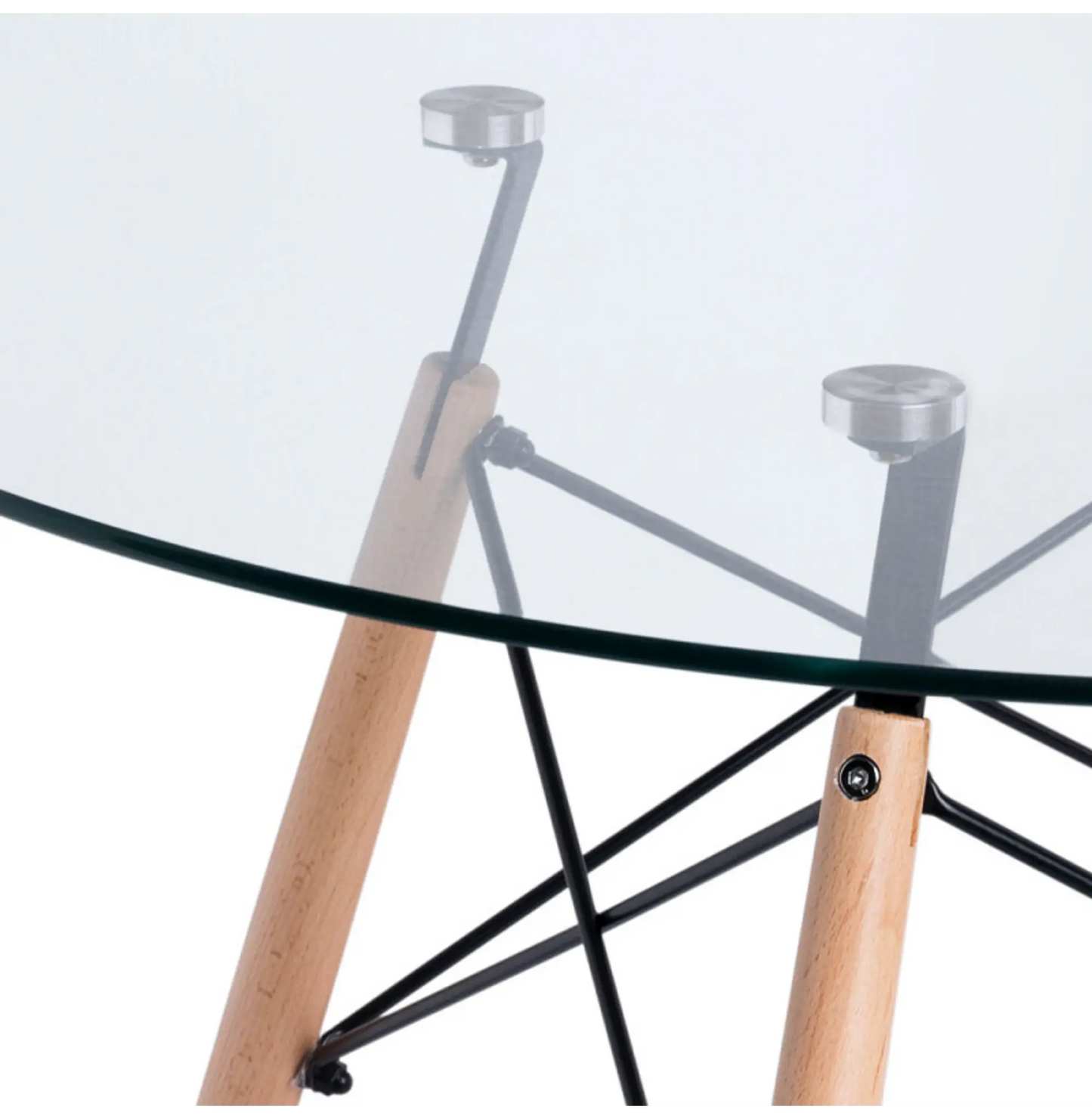 Mesa Eames Vidrio 90cm